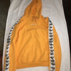 Adidas tnt tape yellow hoodie size S